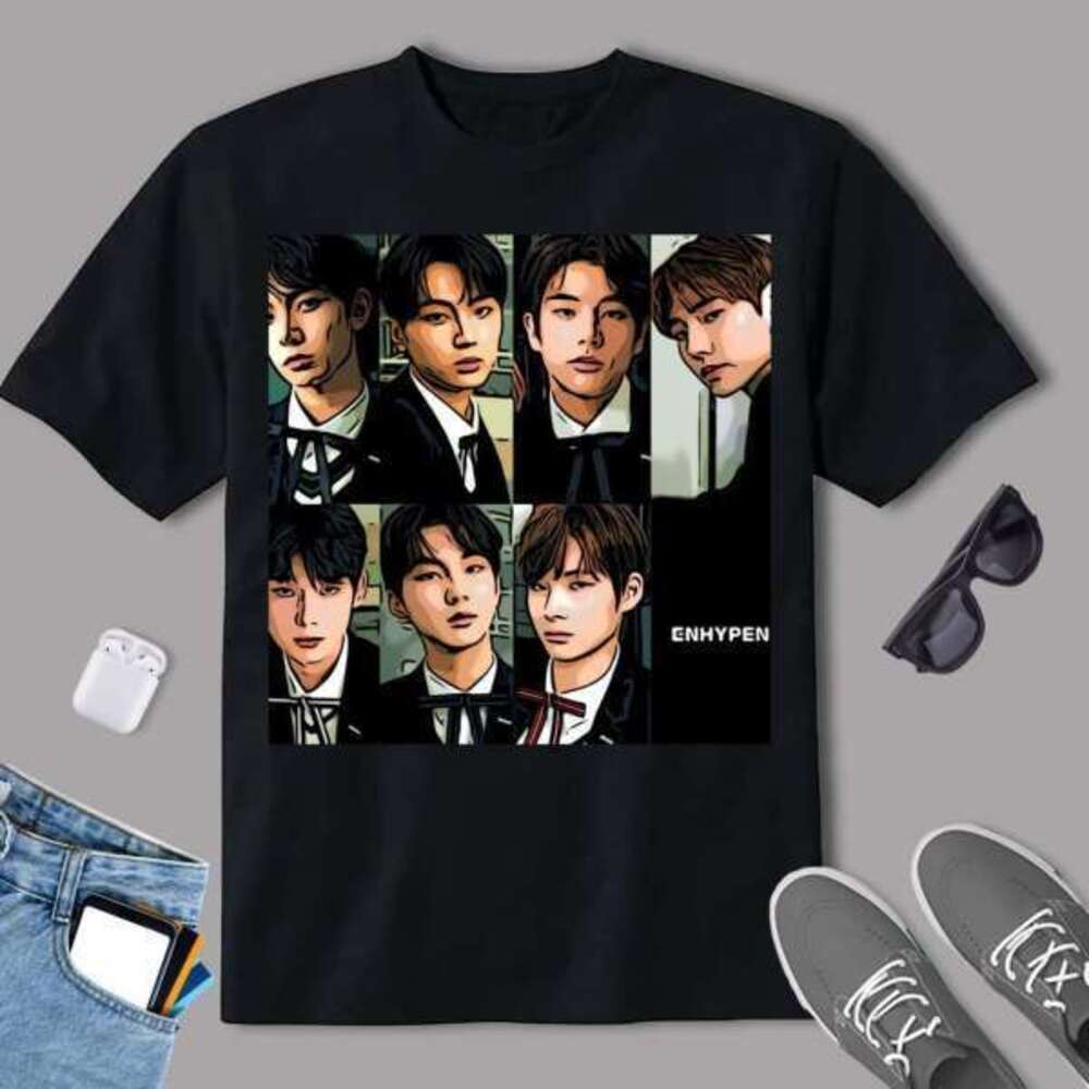 Enhypen K Pop Group Fan Graphic Unisex Classic T-Shirt